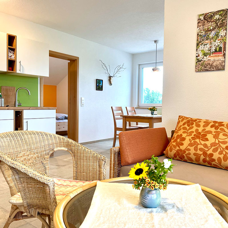 Sofa und Küche Haus Sonnentau